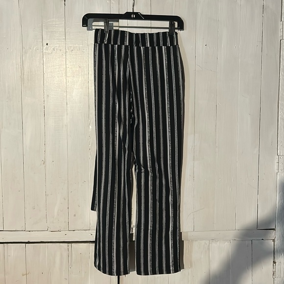 First Love Size Small Black and White Striped Tie Pants - Picture 2 of 3